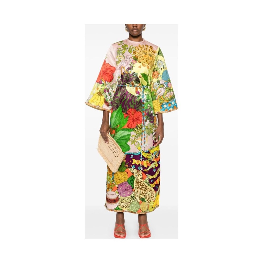 Alemais Tiger Midi Dress - Picture 2 of 6
